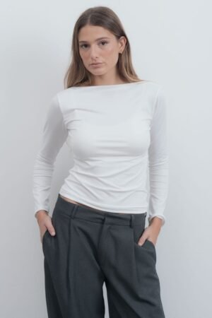 Alternative view of BLUSA CUELLO BOTE